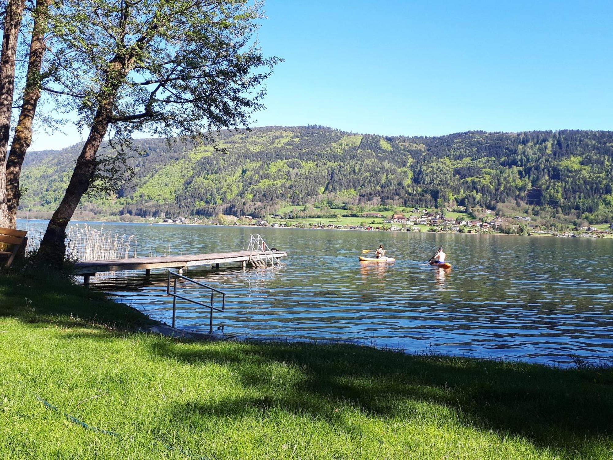 Maren Seeblick Appartement Haus Haensel&Gretel Direkt Am Ossiacher See Mit Hallenbad Skiarena Gerlitzen Stiegl Экстерьер фото